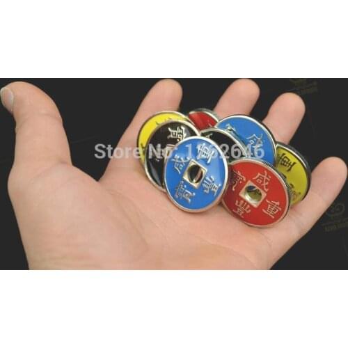 Free shipping! Chinese Coin Set 8 coins - Stage Magic Tricks,close up magic,Illusions,Coin Magic,comedy,Mental,Accessories,toys