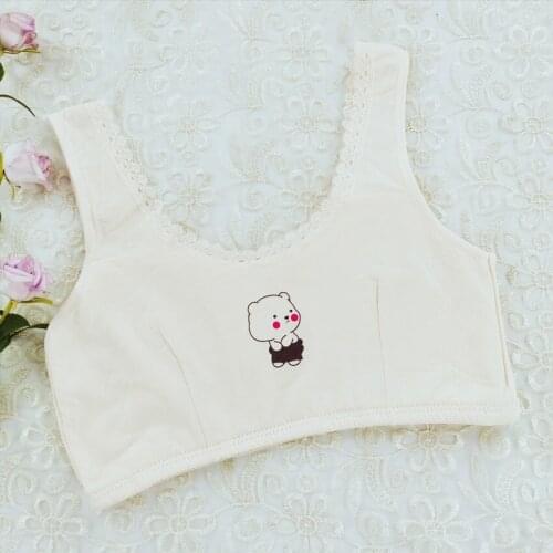 Teenage Girls Training Bras Young Girl Bra Cotton Teenage Underwear For Kids Summer Teens Puberty Clothing Children Vest Brassie