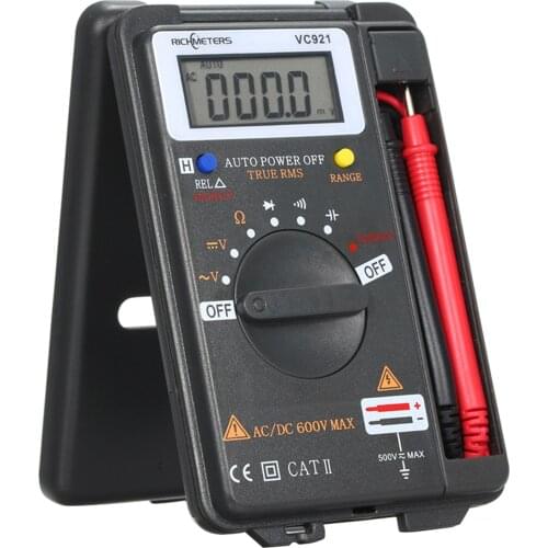 RICHMETERS Digital Multimeter 4000 Counts Multi Meter AC/DC Transistor Voltage Tester Ammeter Temperature Sensor Test Probe