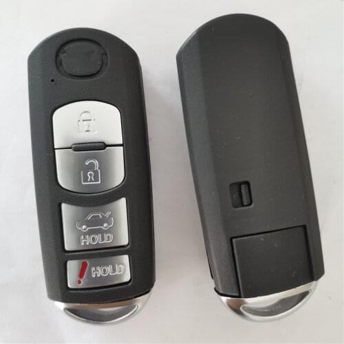 DAKATU 2/3/4 Button New smart keyless entry Replacement Remote Key Shell Case Fob For Mazda 3 5 6 CX-7 CX-9 MX-5 with key Blade
