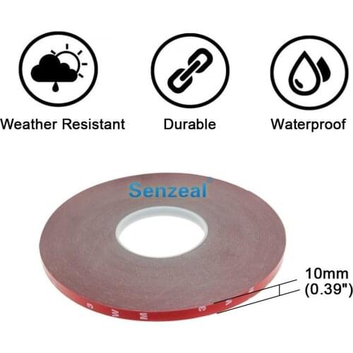 30m x 10mm Double Sided Tape Acrylic Foam Adhesive Versatile Strong Permanent Glue High Strength Car Accessories Car Stickers