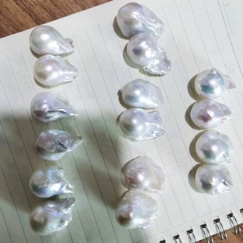 Natural Baroque Loose Pearl Beads High Quality 3A Zhiji Natural Freshwater Purple Baroque Pearl Unique Pendants 15-16mm