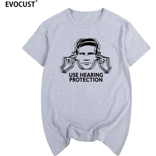 Joy division Factory Records use hearing protection Summer print T-shirt Cotton Men T shirt New women TEE