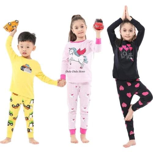 Cotton Soft Kids Pajama Casual Baby Boys Clothes New Fashion Toddler Girls Pyjama Comfortable Soft Children Clothing Outfits