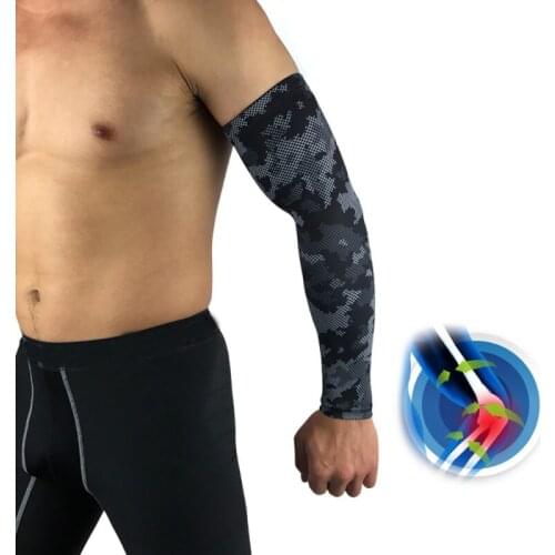 Camouflage Black Sports Armband Breathable Sunscreen Cuff Single Comfortable Perspiration Outdoor Riding Running Elbow Support