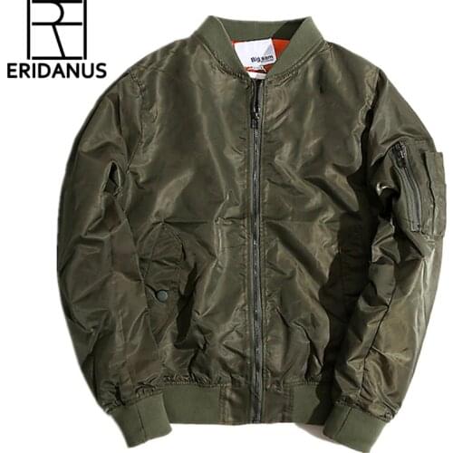 2016High Quality Ma1 Thin Style Army Green Military Motorcycle Flight Jacket Autumn Winter New Arrivals Loose Bomber Jacket M343