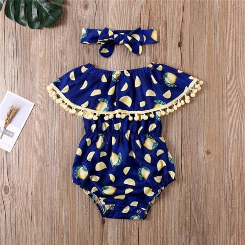 Summer Infant Newborn Baby Girls Ruffles Floral Rompers 0-24M Baby Girl Clothes Toddler Girl Jumpsuit Playsuit 2020 New