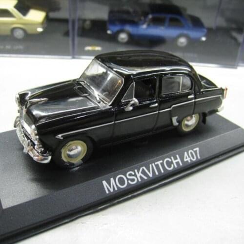 Diecast 1:43 Scale Classic Soviet Union Russia MOSKVITCH 407 Alloy Taxi Car Model Toys Collection Gifts Souvenir Display
