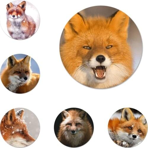 Cute Sleeping Fox Snow Badge Brooch Pin Accessories For Clothes Backpack Decoration gift