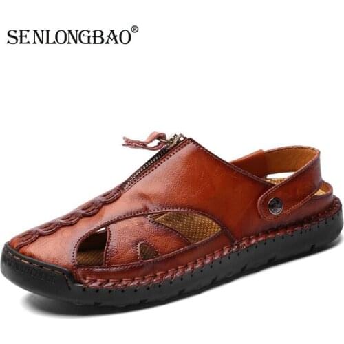 2020 New Mens Gladiator Sandals Summer Fashion Men Sandals Comfortable Outdoor Slipper Men Beach Sandals Mens Shoes Size 38-48