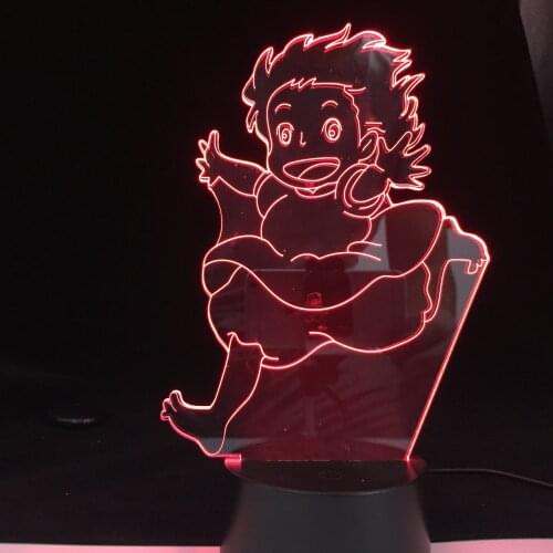 Mei Japan Anime Figure Night Light 3D LED Color Changing Kids Bedroom Decorative USB Girl Birthday Gift Desk Lamp