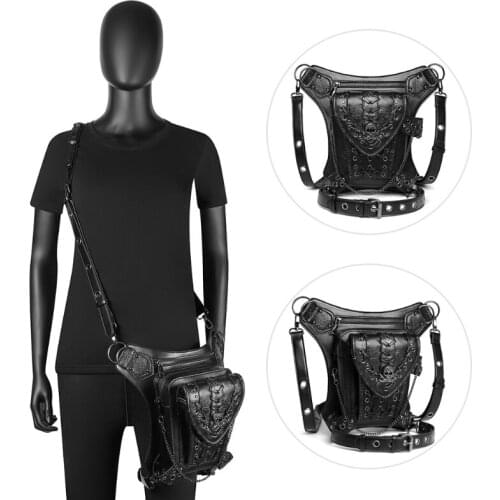 Brand Punk Retro Waist Bag Men Locomotive Steam Chest Bags Designer LadyLuxury Halloween Backpack Fanny Pack for Women Belt Bag