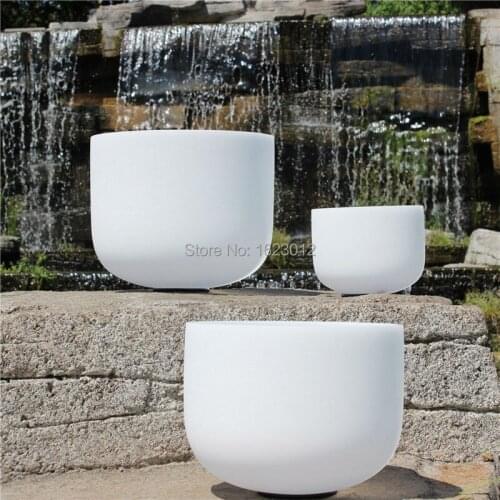 9" Tuend Of Frosted Quartz crystal singing Bowl 432hz