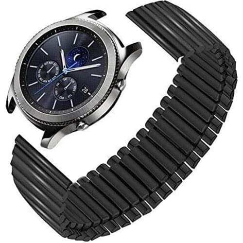 Elastic metal strap for Samsung Galaxy Watch 46mm/Gear S3 Frontier/Huawei Watch 46mm/Amazfit GTR 47mm for 22mm metal strap