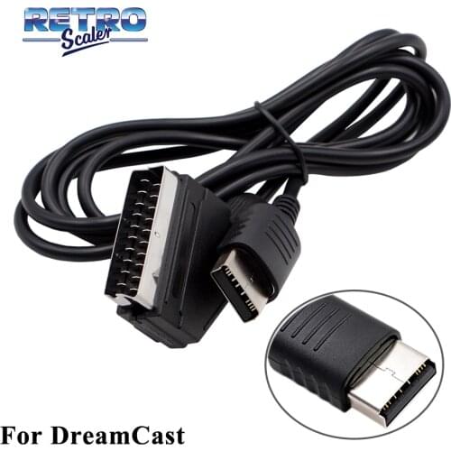 RetroScaler RGB 1.8m Scart Cable for PS2/PS1/Dreamcast/SEGA MD1/MD2Megadrive 1/Genesis 1/XBOX/WII/Saturn Game Console Cables