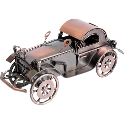 Retro vintage Iron Classic car model craft Office home creative decoration ornament Miniature Desktop Art Ornaments Crafts