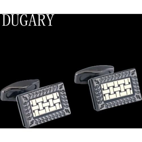 DUGARY Luxury shirt cufflinks for mens cuff buttons cuff links High Quality Metal weaving wedding abotoaduras Jewelry gemelos