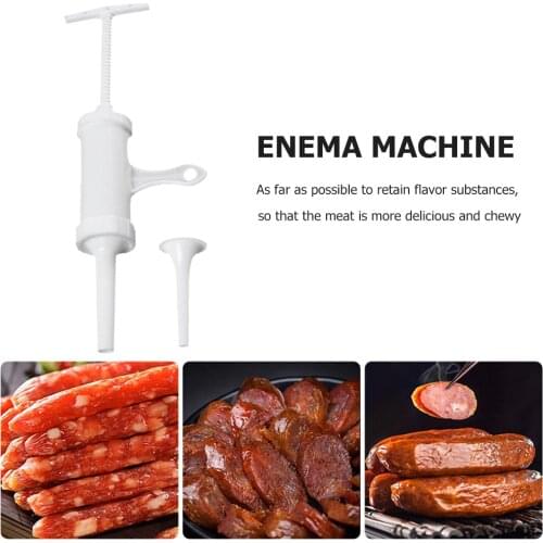 Manual Sausage Meat Fillers Machine Sausage Meat Stuffer Food Maker Funnel Hand Operated Food Maker Funnel Nozzle Set