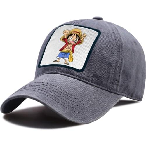 Sunscreen Summer Snapback Hat One Piece Japan Anime Riding Hats Unisex Hip Hop Baseball Cap Breathable Cotton Baseball Caps