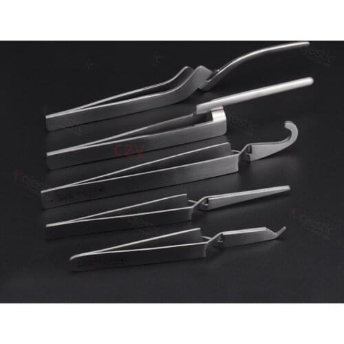 Dental tools occlusal paper tweezers bracket tweezers orthodontic buccal tube tweezers oral implant lingual multifunctional clam
