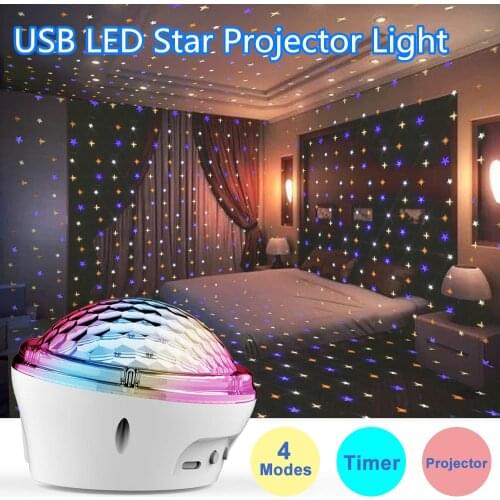 Birthday Party LED Star Projector Light 2020 NEW LED Star Lamp Kids Gifts Night Lights Bedroom Decor powered by USB Charger D30
