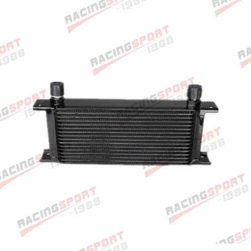 Universal 16 Row -10AN AN-10 AN 10 Engine Transmission Oil Cooler Black