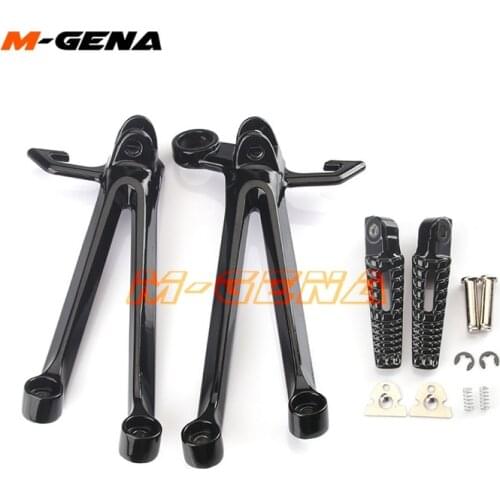 Rear footpegs Foot pegs Footrest Pedals Bracket For GSXR1000 GSXR 1000 GSX1000R K5 2005-2006 2005 2006 05-06 05