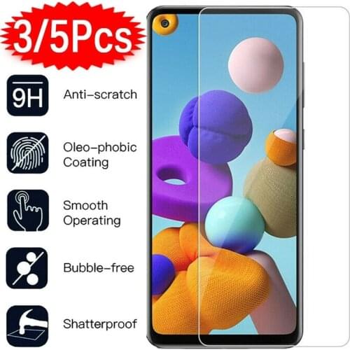 3-5PCS/lot For Samsung Galaxy A50 A70 A51 A71 A12 A32 A52 A30 A20E A60 A80 A90 A31 A30S Tempered Glass Screen Protector