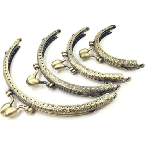 8.5cm 10.5cm women DIY coin bag making arc knurling purse frame kiss buckle metal clasp 10pcs/lot
