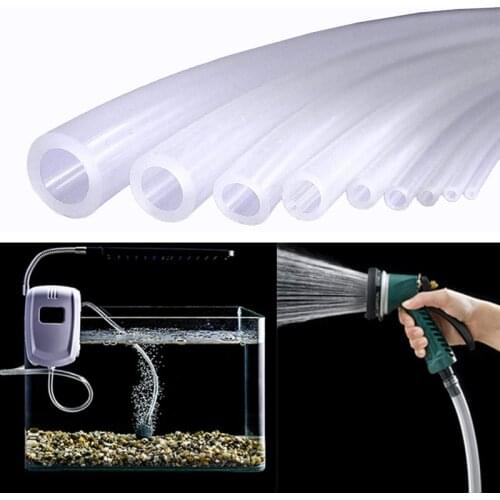 1 Meter Transparent Food Grade Silicone Tube Rubber Hose 3 4 6 8 10 Out Diameter Flexible Garden Tube Aquarium Plumbing Hose