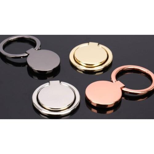 1pc Mobile Phone Magnetic Stand Holder Cellphone Car Mount Finger Ring Desk Bracket Luxury Metal Mobile Phone Socket Holder