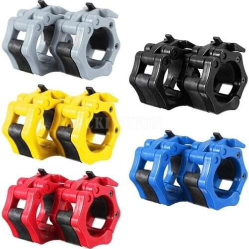 100Pcs/Lot 25pairs Dumbbell Barbell Bar Lock 2" 50mm Weight Clamps Spinlock Collars Gym Training 5 Colors