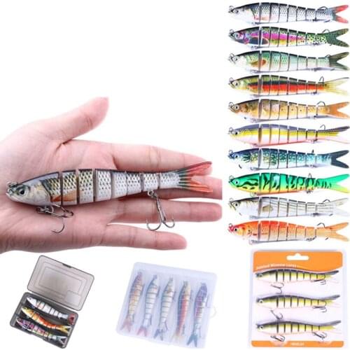 14cm Sinking Wobblers Fishing Lures Jointed Crankbait Swimbait 8 Segment Hard Artificial Bait For Fishing Tackle Lure Bait