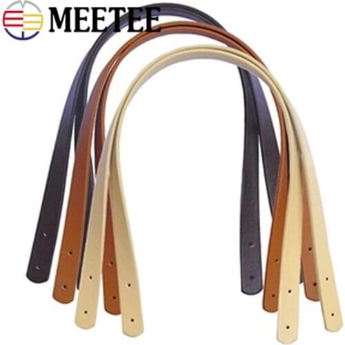 2PCS Width 1.8cm Faux Leather Bag Handles Belts Diy Replacement Hand Bags PU Luggage Strap Accessories