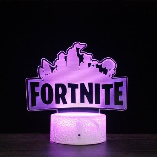 Fortnite Remote Control 3D Night Light Led Creative Colorful Table Lamp Game Figure Model Party Decoration Birthday Toy Kid Gift
