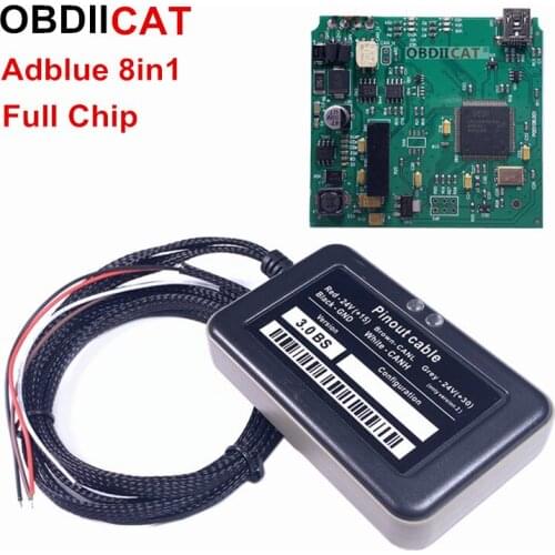 5pcs/ DHL free High quality Support euro 4 and 6 Professional ADBLUE 8IN1 8 in 1 AdBlue Emulator with NOX sensor Emulation