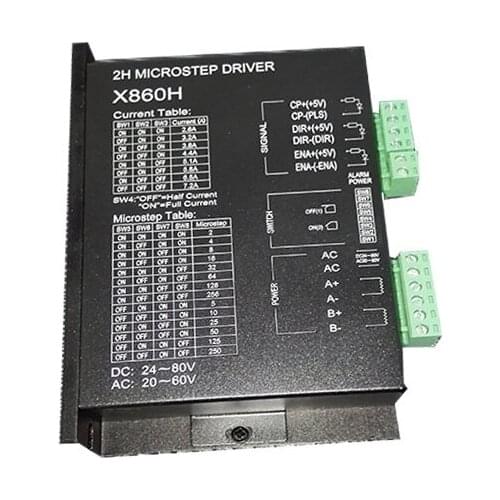 86 Two stepper motor drivers, strong anti-interference (video), MA860H/X860H with fan