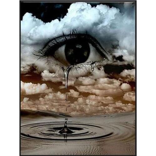 Diamond Painting Abstract Landscape Diamond Embroidery Full Display Eye Pictures Of Rhinestones 5D DIY Diamond Art