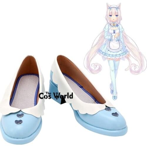 NEKOPARA Nekomimi Paradise Vanilla Maid Anime Games Customize Cosplay Shoes