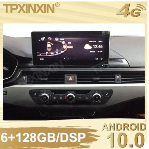 6+128G For Audi A4L 2017 2018 2019 Android 10.0 Car Stereo Radio Tape Recorder Multimedia video player GPS navigation Carplay