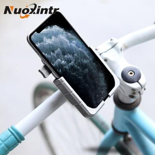 Nuoxintr Motorcycle Mobile Phone Holder With USB Charger QC 3.0 for Motorbike Mirror GPS Stand Bracket Cell Phone Mount Support