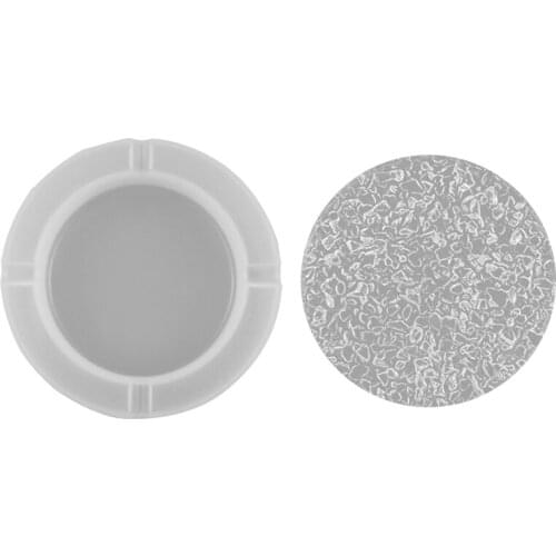 DIY Crystal Epoxy Resin Mold Set, Table Jewelry, Flat Bottom Crystal Storage Jar Silicone Mold,Ashtray Mold (Round)