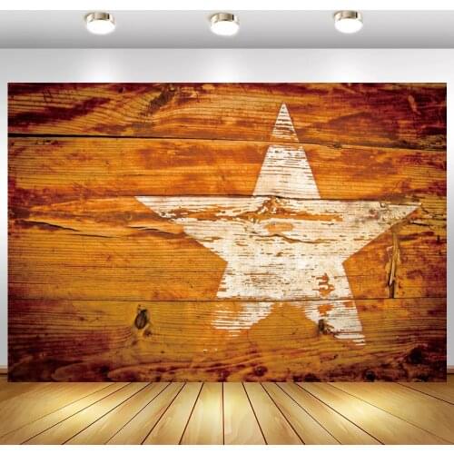 Grunge Wood Wall Photo Background Newborn Baby Shower White Star Kids Pets Portrait Backdrop Photography For Photo Studio Decor