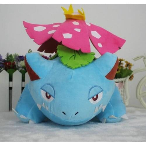 Original Pokemon Game Anime Series Venusaur Plush Toy Decorations Kawaii Flowers Soft Stuffed Doll Kids Gift 30cm