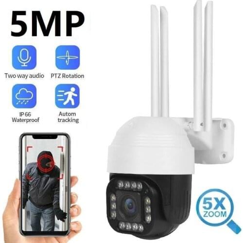 3MP PTZ WiFi Camera Outdoor 4X Optical Zoom Security CCTV Cameras AI Human Detect Auto Tracking Wireless IP Camera EseeCloud