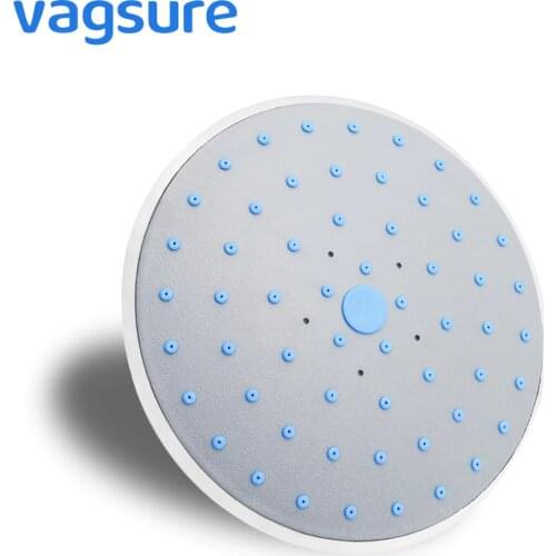 15.8cm Round Roof Rainfall Top Shower Head ABS Gray Head Shower Rain Shower Cabin Sprayer Bathroom 1/2" Connector chuveiro