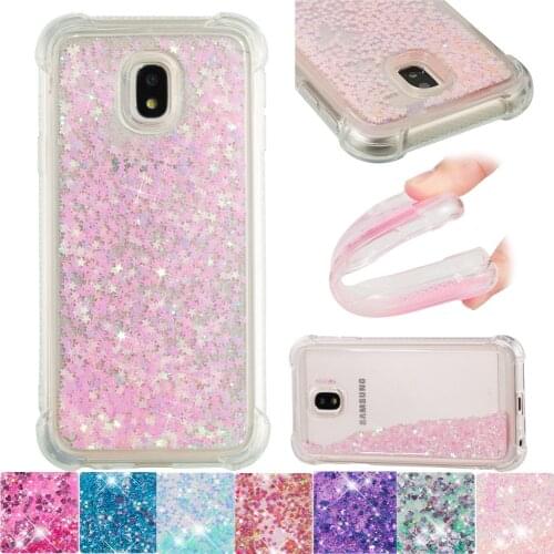 Cute Cover for Samsung Galaxy J3 J5 J7 Pro 2017 Glitter Liquid Case SM-J330F/DS J330FN SM J530F/DS J530FM/DS J730F/DS J730FM/DS