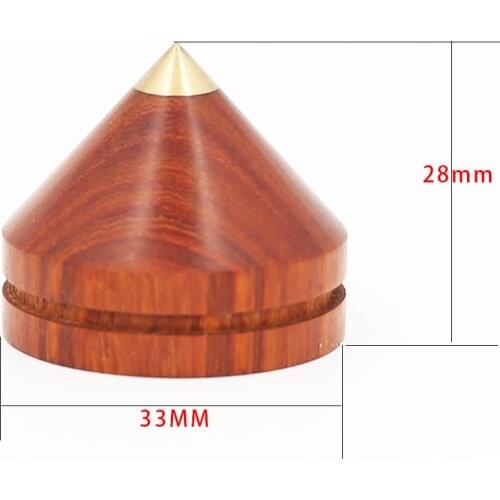 Hifi audio Speaker Stand Base speaker wooden CD foot nail 33mm ebony Speaker Stands