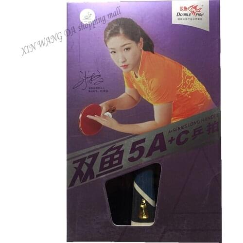 Original Finished rackets double fish 5 stars 5ac table tennis rackets racquet sports fast attack with loop pimples in pure