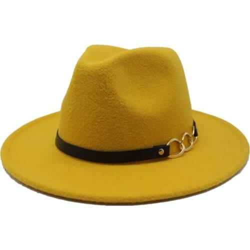 Seioum Winter Autumn Imitation Woolen Women Men Ladies Fedoras Top Jazz Hat European American Round Caps Bowler Hats